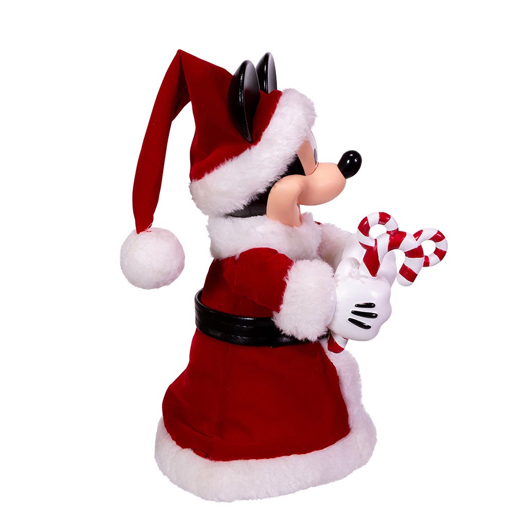 Kurt Adler 10-Inch Mickey Mouse Treetop/Tablepiece with Bendable Arms